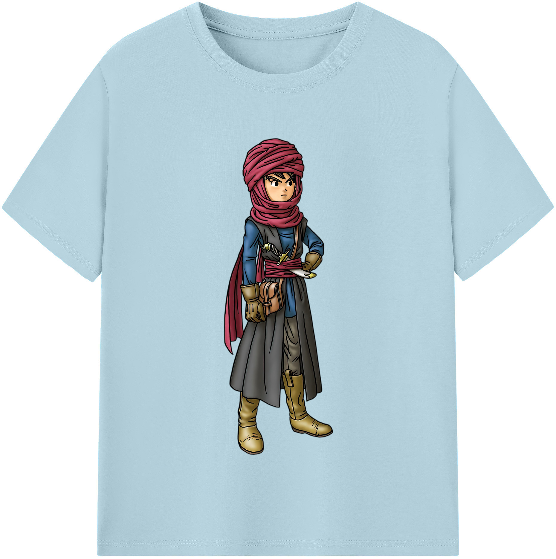 （画像用） ドラゴンクエスト Doragon Kuesuto Dragon Quest 綿100％半袖Tシャツ（フロントプリント）
